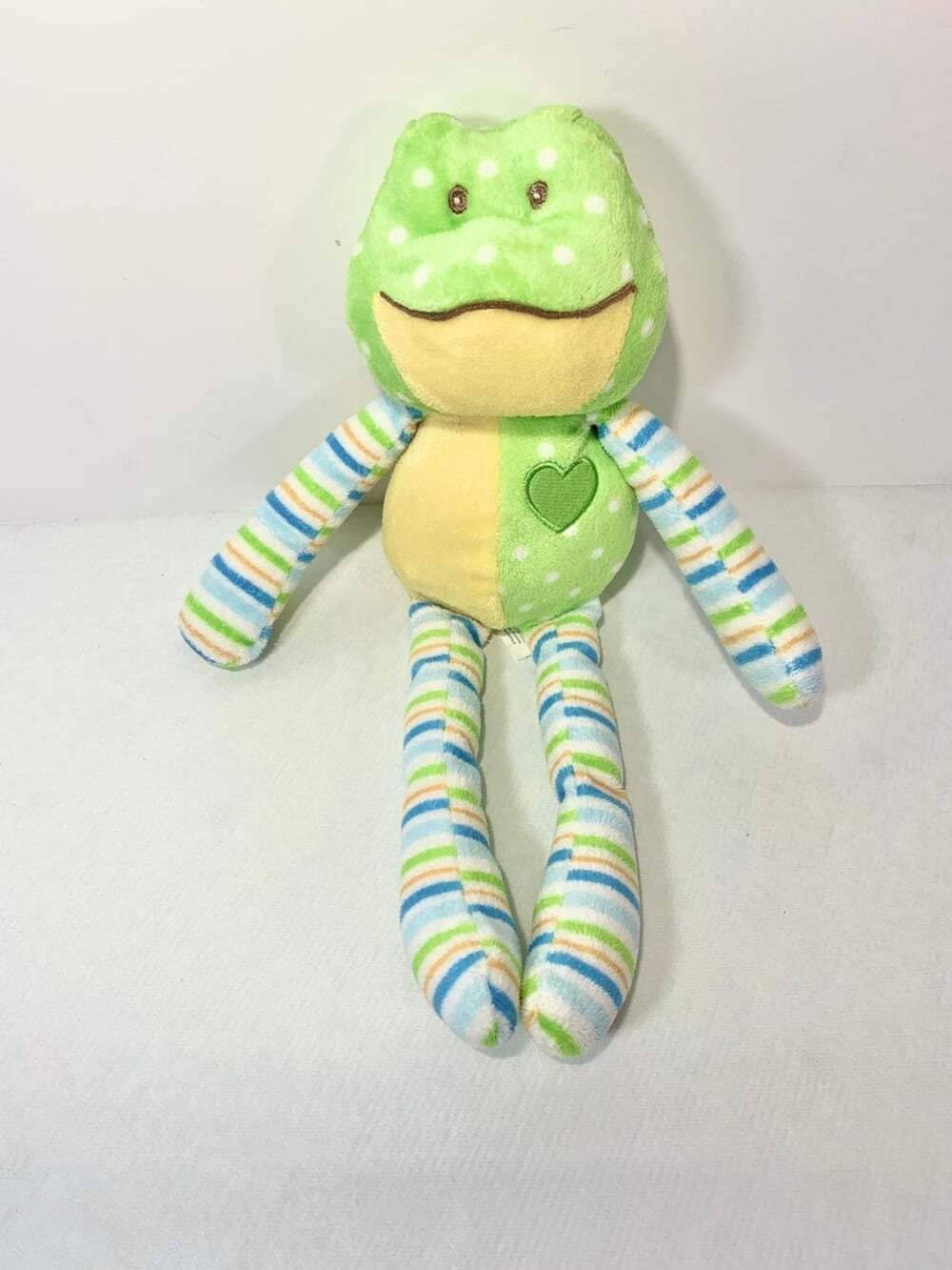 Baby GANZ Green Striped Plush Softies Frog